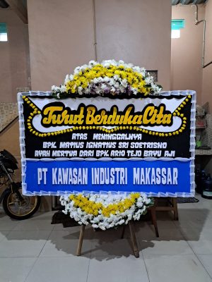 Bunga Papan Turut Berduka Cita 01